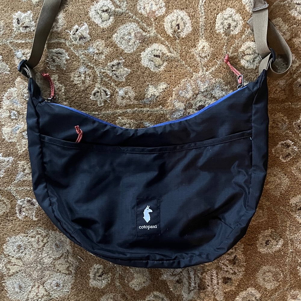 Cotopaxi Black and Tan Messenger Bag